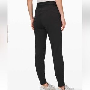 Lululemon Ready To Fleece Jogger Pants Sz 4 Black Pima Cotton Drawstring *N17